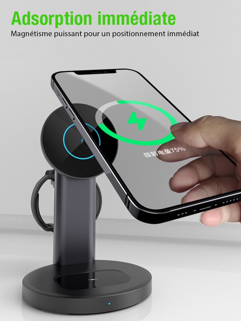 Triple Chargeur Induction TOTU DESIGN S36