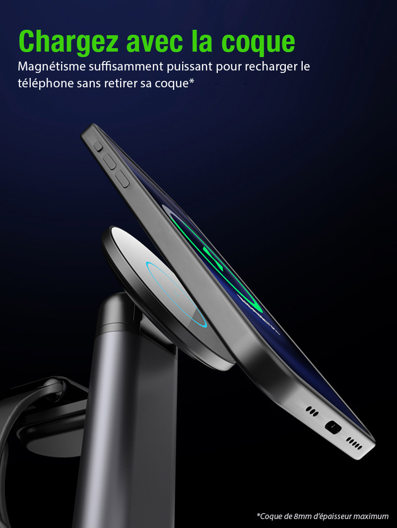 Triple Chargeur Induction TOTU DESIGN S36