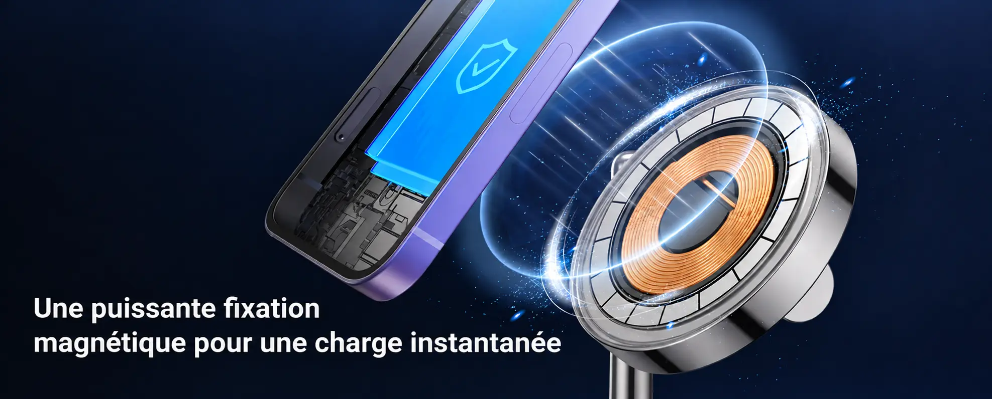 Une puissante fixation magnétique pour une charge instantanée UGREEN