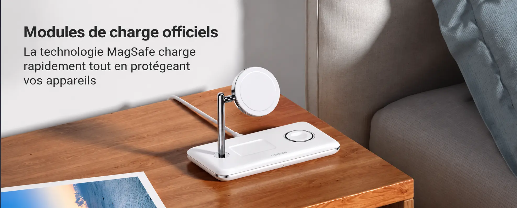Modules de charge officiels : la technologie MagSafe charge rapidement tout en protégeant vos appareils UGREEN