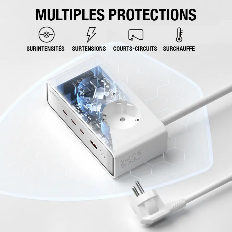 Multiprise GaN 4SMARTS 6-en-1