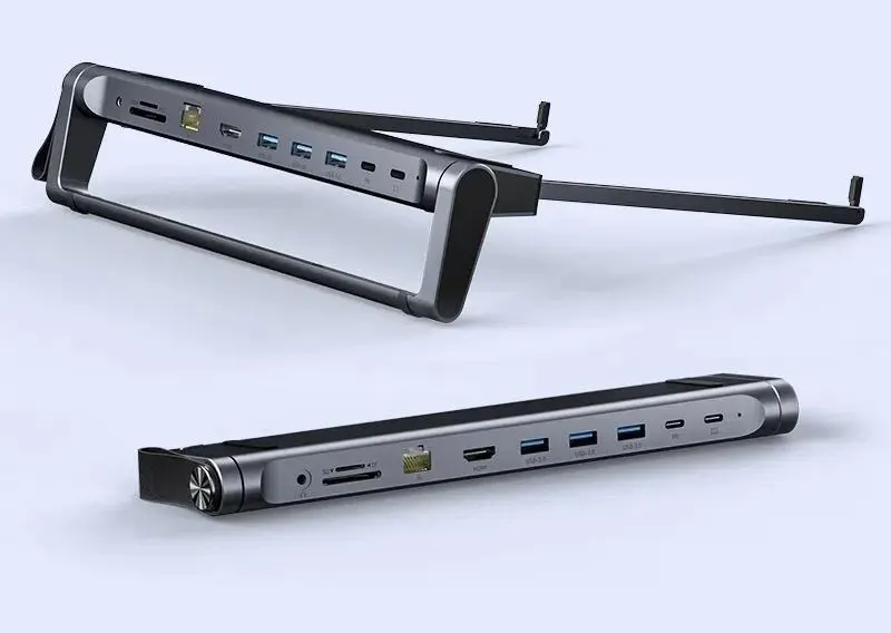 Support Ordinateur Portable 9-en-1 avec Hub USB-C