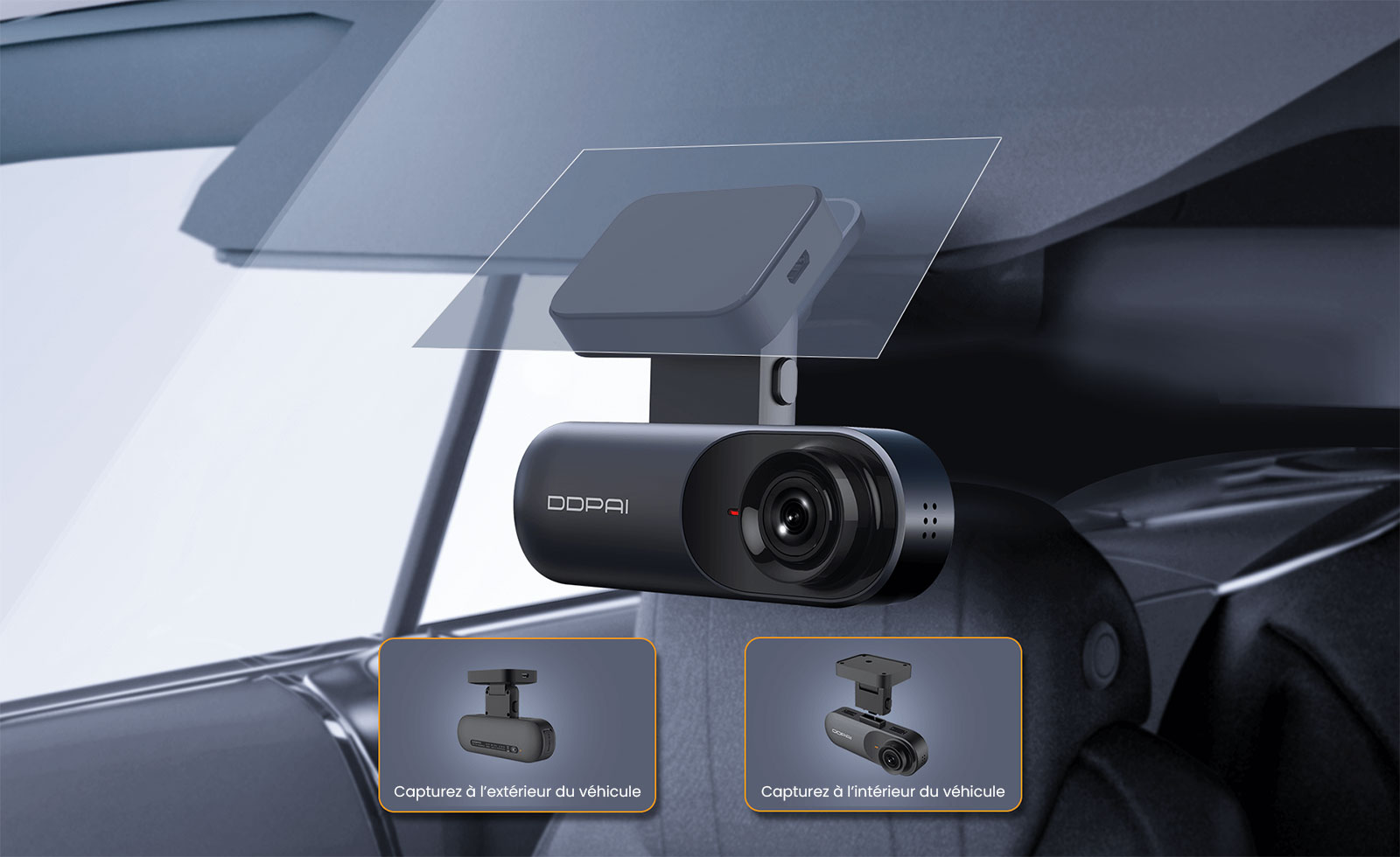 Caméra Embarquée Dashcam DDPAI Mola N3 2K Avec GPS Intégré