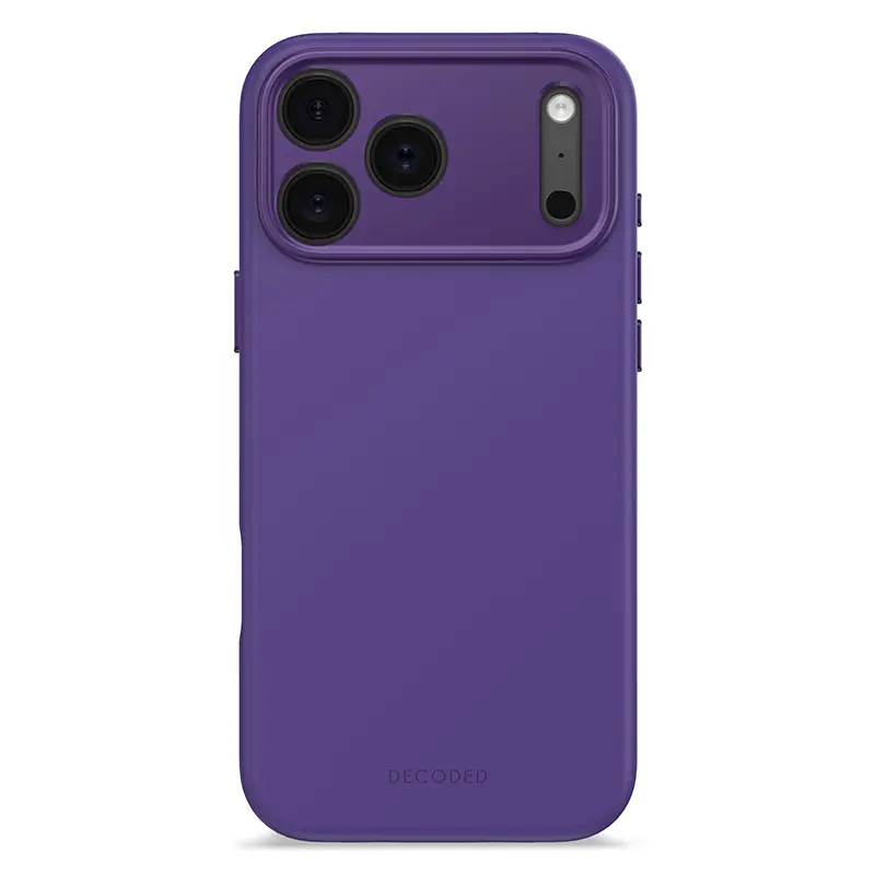 Coque MagSafe DECODED en Silicone Antimicrobien pour iPhone 17 Pro Max - Coloris Violet