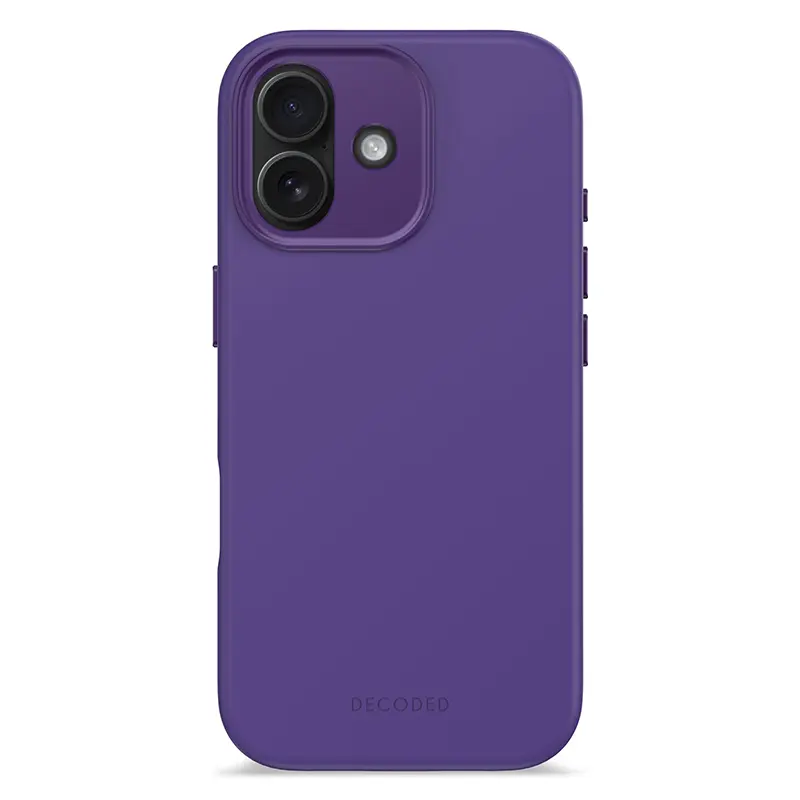 Coque MagSafe DECODED en Silicone Antimicrobien pour iPhone 17 - Coloris Violet