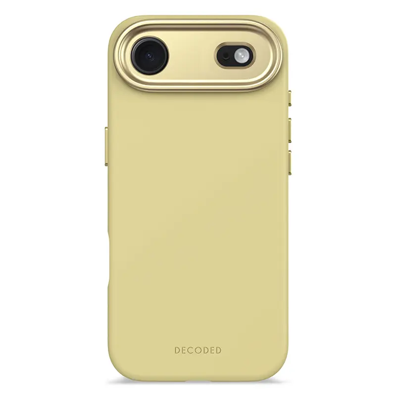 Coque MagSafe DECODED en Silicone Antimicrobien pour iPhone Air - Coloris Jaune