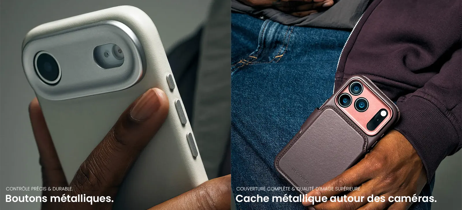 Étui Folio DECODED MagSafe Detachable Wallet pour iPhone 17