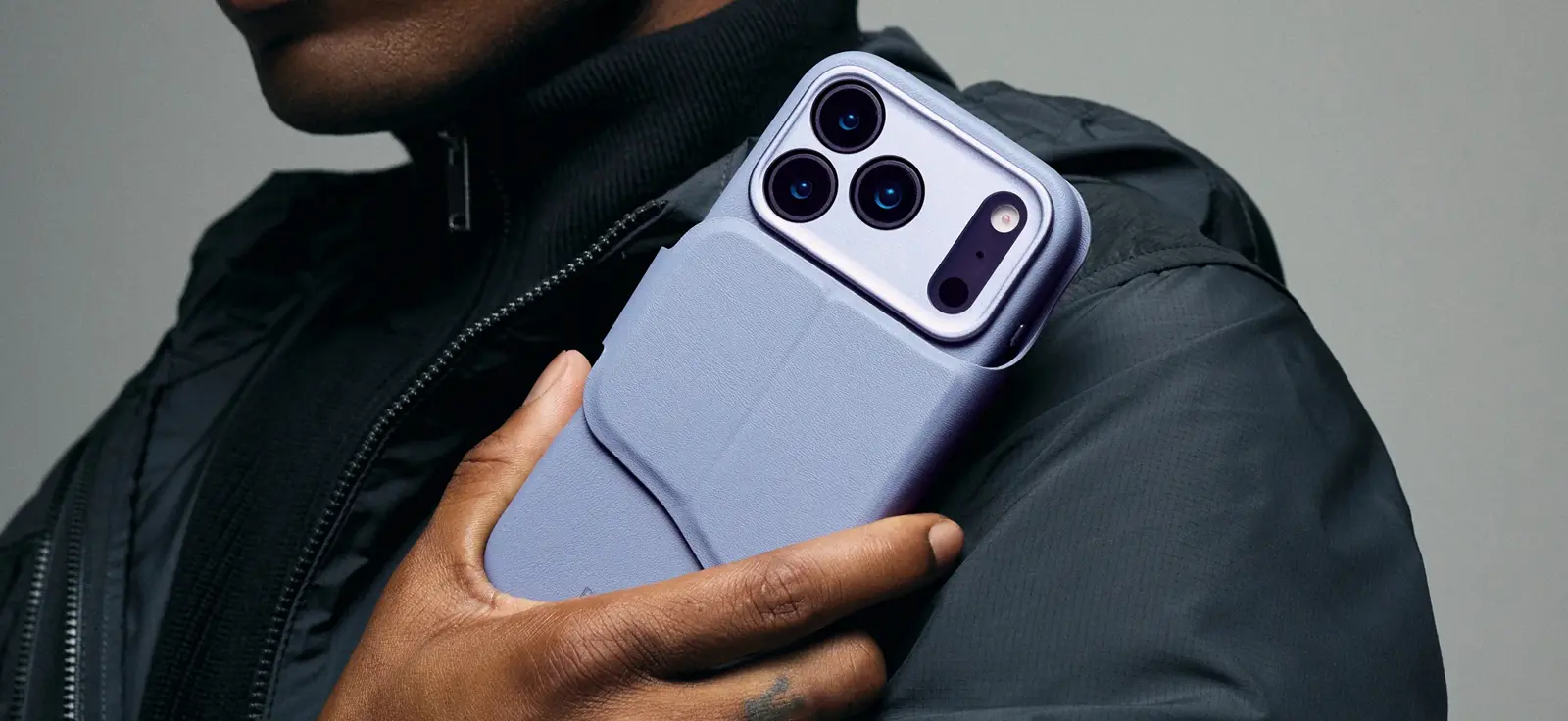 Étui Folio DECODED Silicone Detachable Wallet pour iPhone 17 Pro