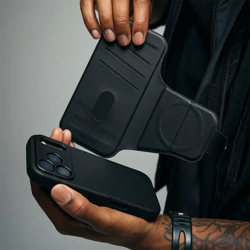 Étui Folio DECODED Silicone Detachable Wallet pour iPhone 17 Pro
