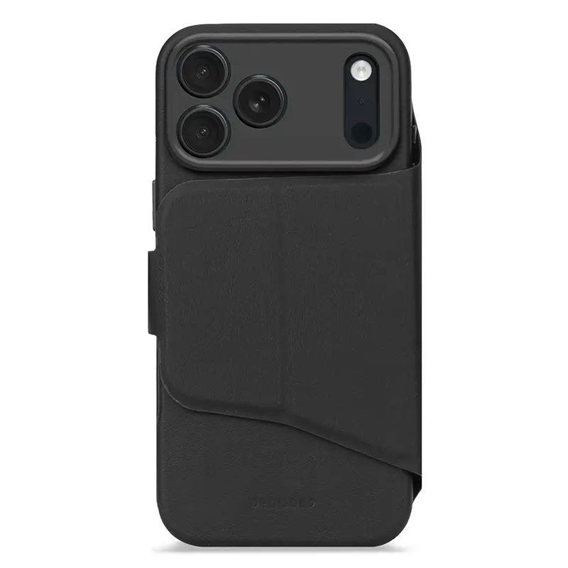 Étui Folio DECODED Silicone Detachable Wallet pour iPhone 17 Pro - Coloris Noir