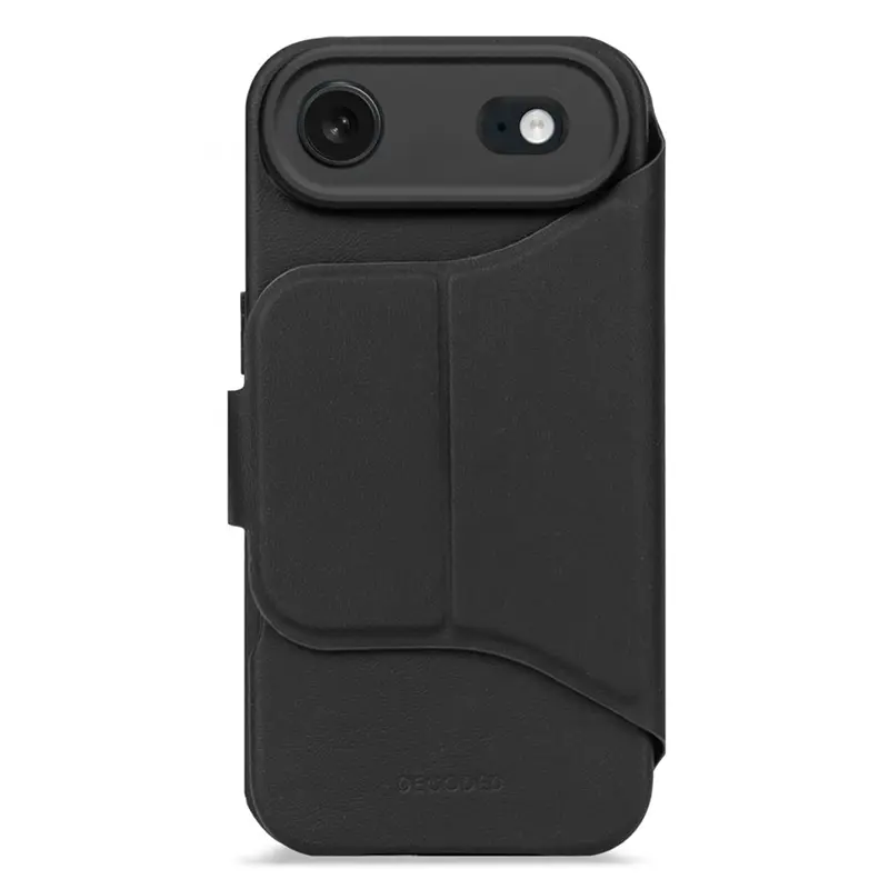 Étui Folio DECODED Silicone Detachable Wallet pour iPhone Air - Coloris Noir