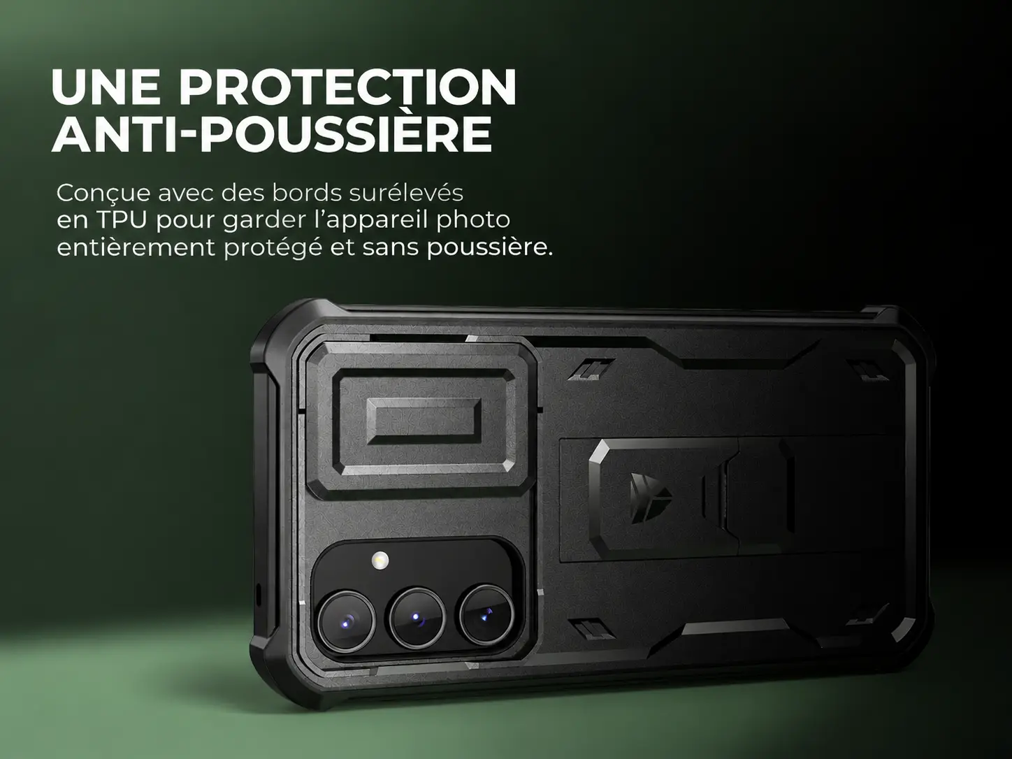 Coque DEXNOR Adventure Galaxy A55 avec protection du bloc caméra contre la poussière