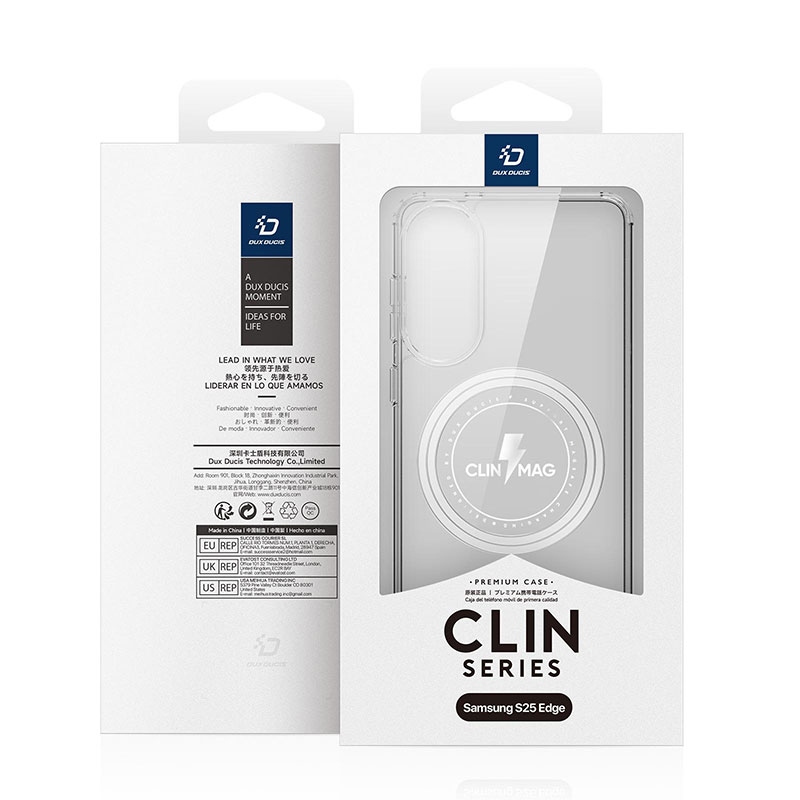 Coque Magnétique Transparente DUX DUCIS Clin Série pour Samsung Galaxy S25 Edge