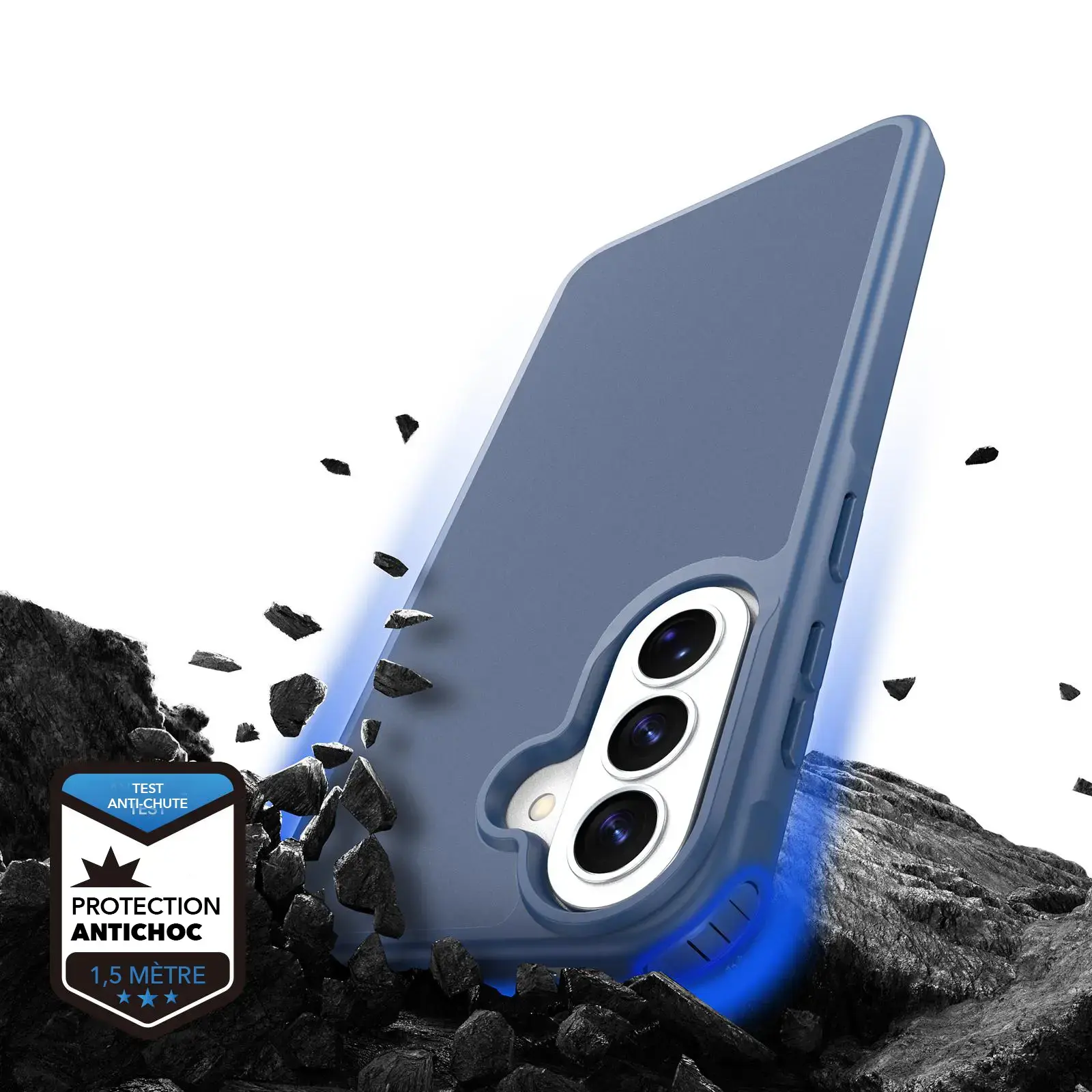 Coque DUX DUCIS Yind bleue résistante aux chocs pour Samsung Galaxy A57 5G