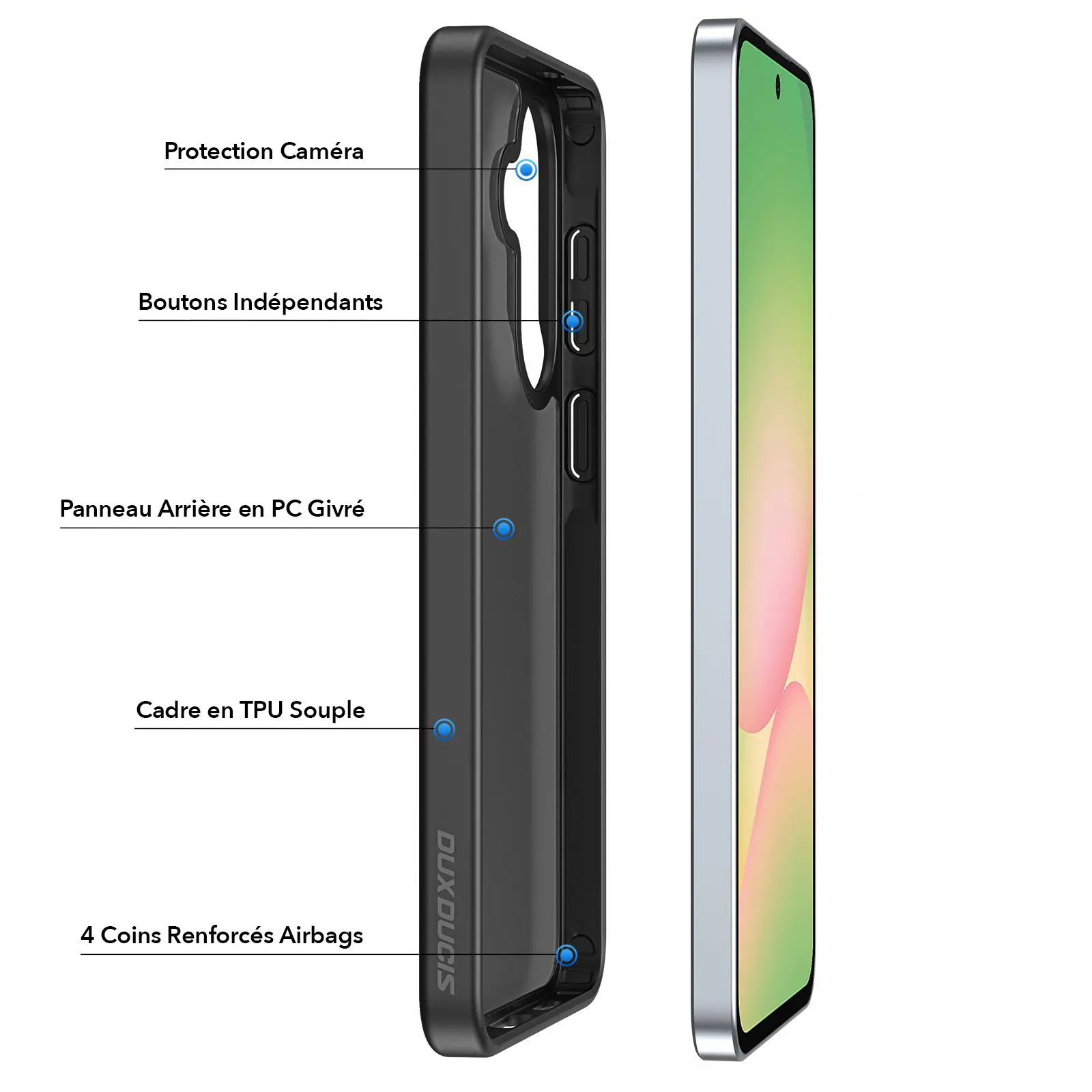 Coque Samsung Galaxy A57 5G Dux Ducis Yind noire