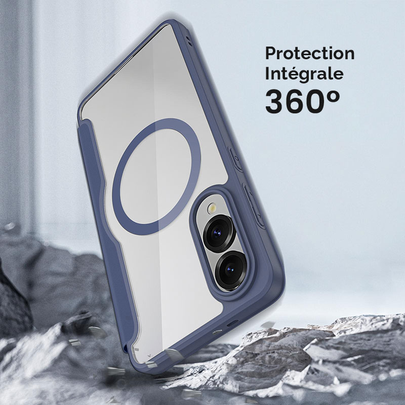 Étui Folio DUX DUCIS Skin X Pro Compatible MagSafe pour Galaxy S25 Edge