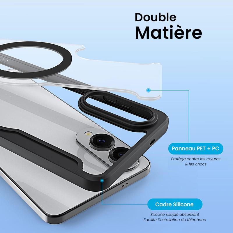 Étui Folio DUX DUCIS Skin X Pro Compatible MagSafe pour Galaxy S25 Edge