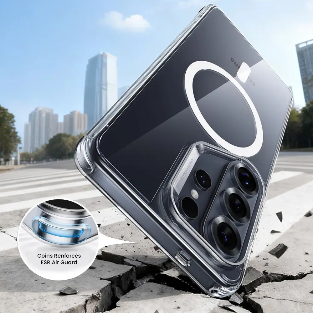 Coque Antichoc ESR Classic Hybrid MagSafe Transparente pour Galaxy S26 Ultra