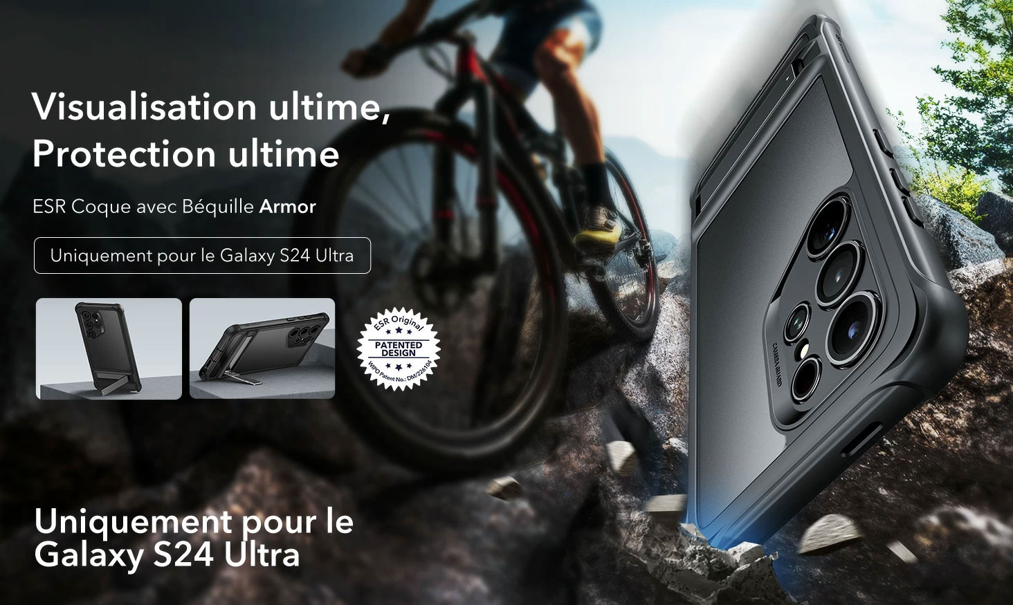 Coque Intégrale ESR Armor KickStand pour Galaxy S24 Ultra