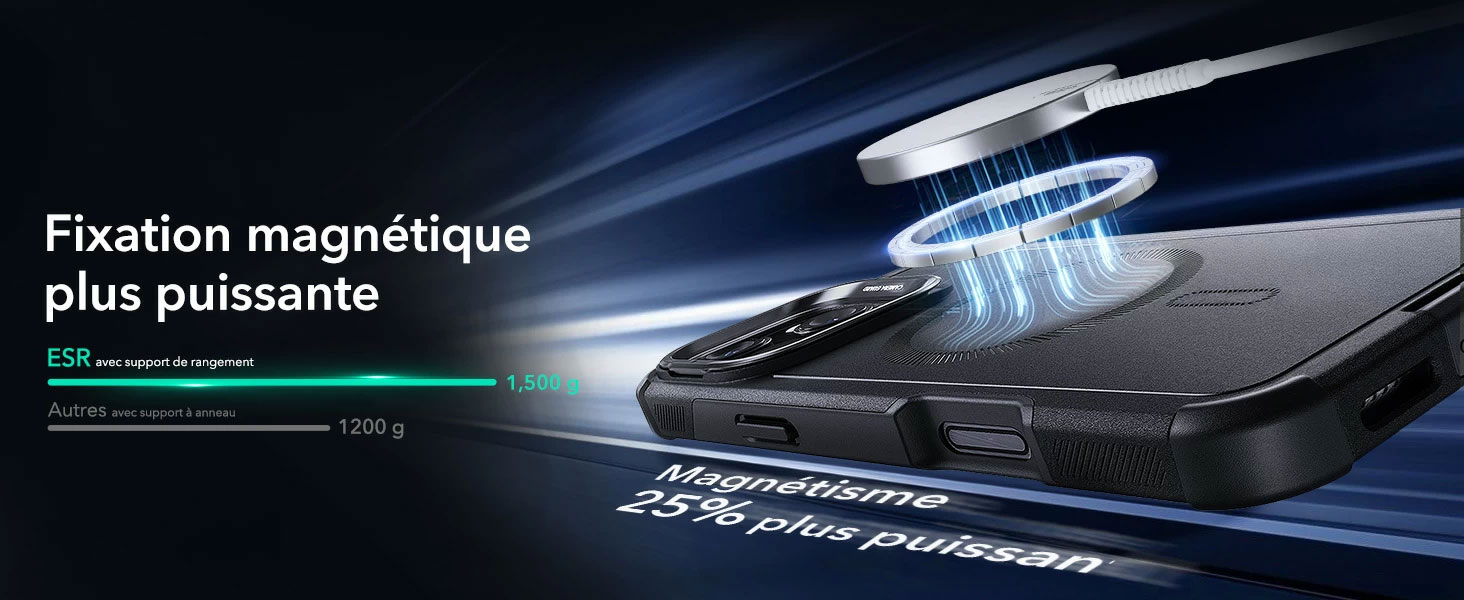 Coque MagSafe ESR Cyber Tough HaloLock pour iPhone 16 Plus