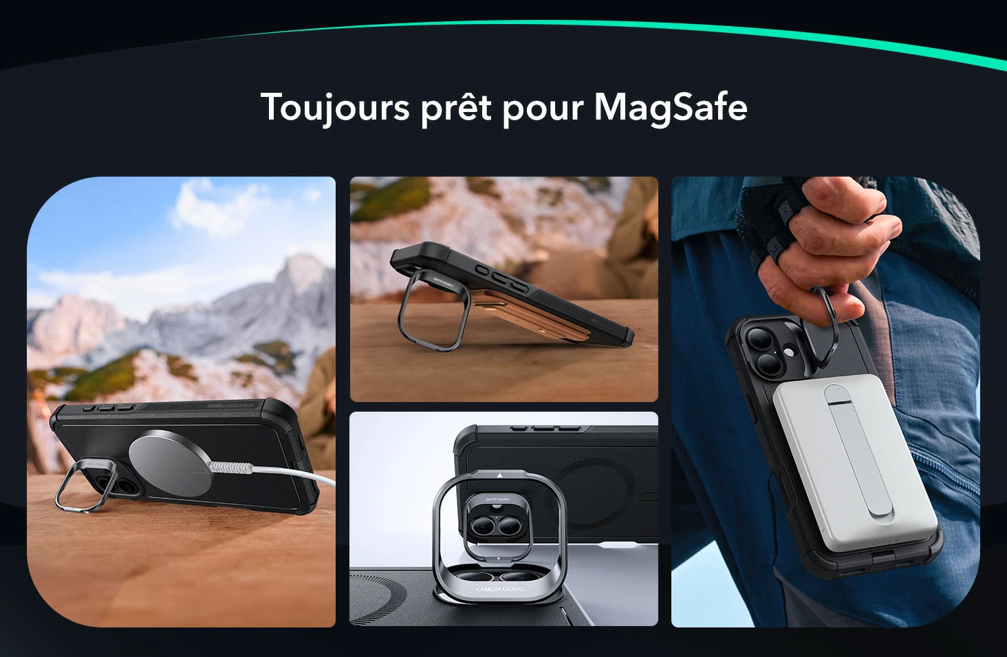 Coque MagSafe ESR Cyber Tough HaloLock pour iPhone 16 Plus