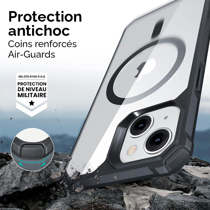 Coque Antichoc ESR Air Armor HaloLock Compatible MagSafe pour iPhone 14 Plus