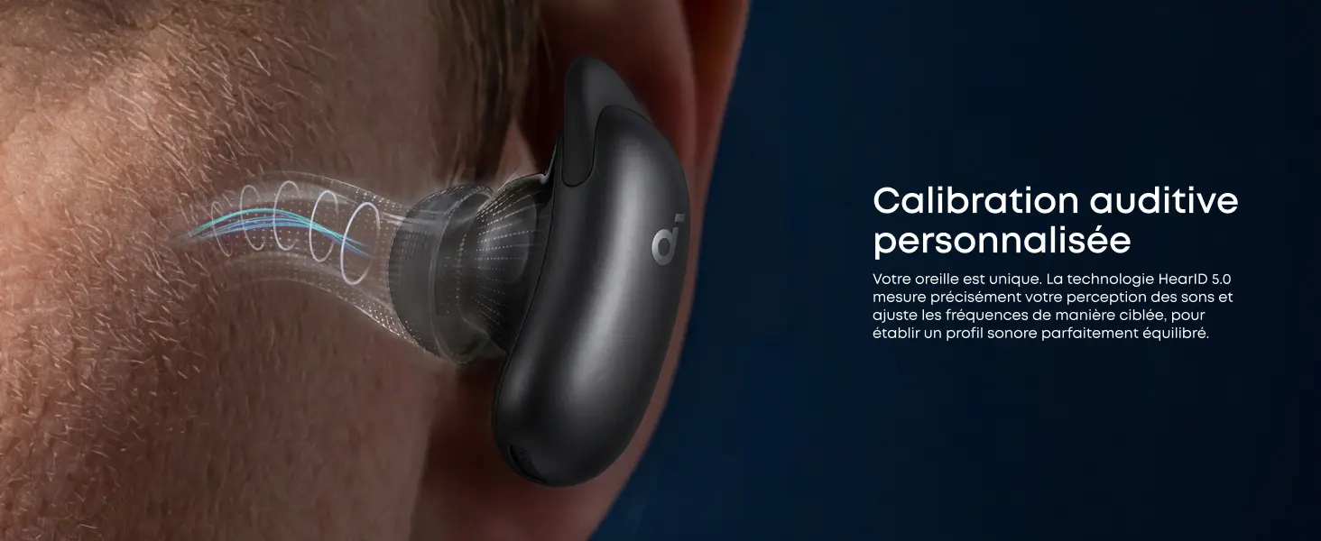 Calibration auditive personnalisée HearID 5.0 des soundcore Liberty 5 Pro