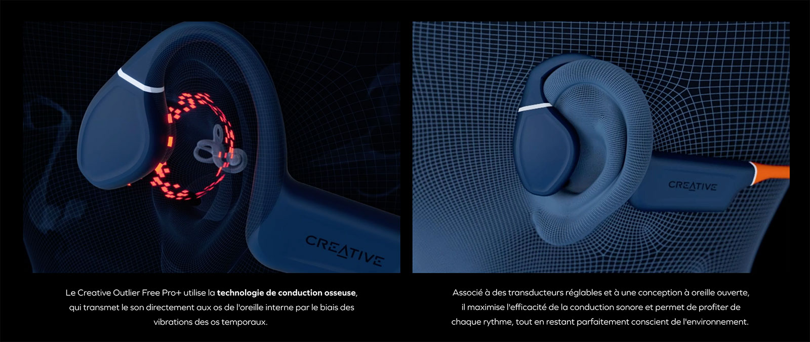 Écouteurs Bluetooth CREATIVE Outlier Free Pro Plus