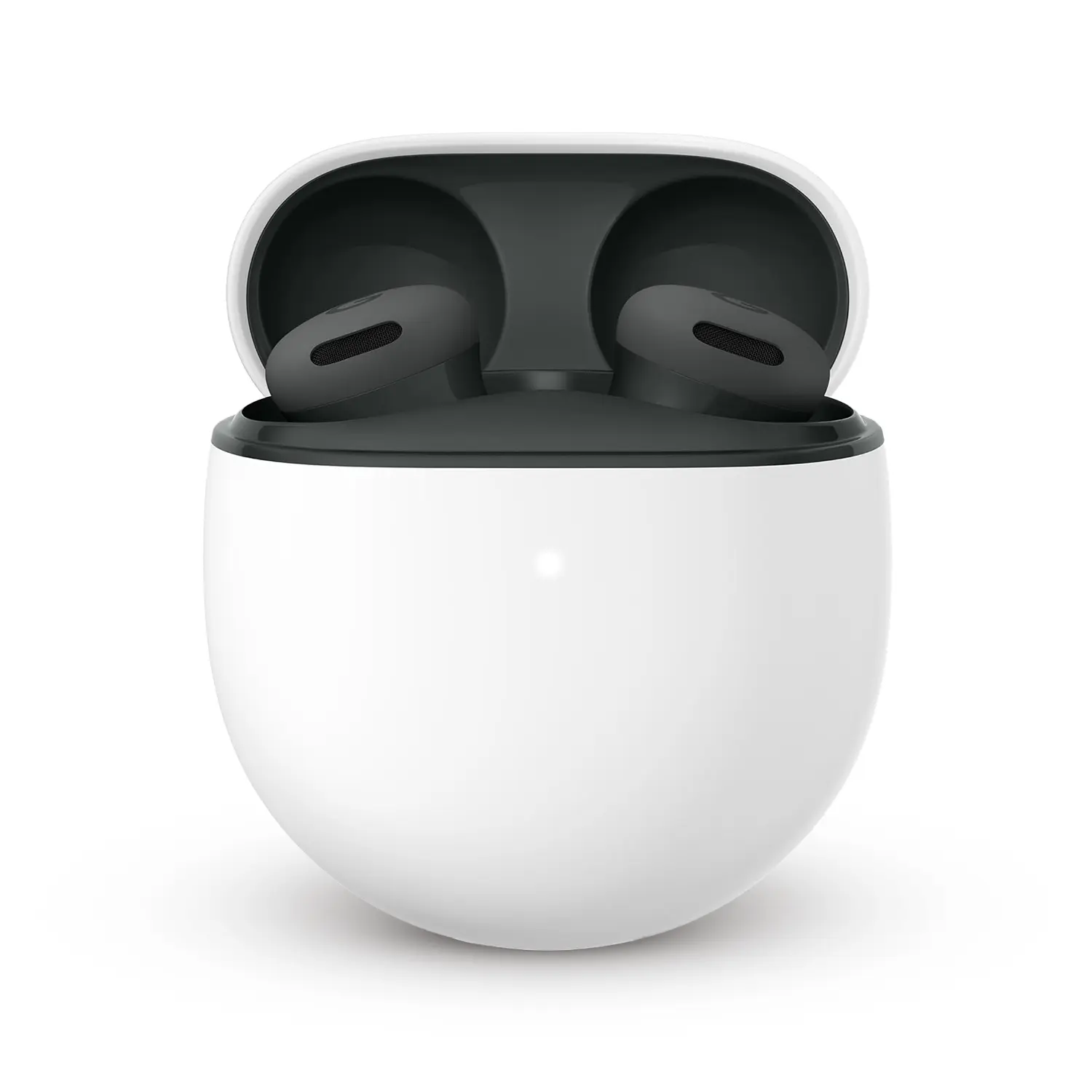 Écouteurs Google Pixel Buds 2a en coloris Noir : focus sur la qualité sonore avec haut-parleur dynamique de 11 mm, égaliseur 5 bandes personnalisé et le système de stabilisateur rotatif pour le sport.