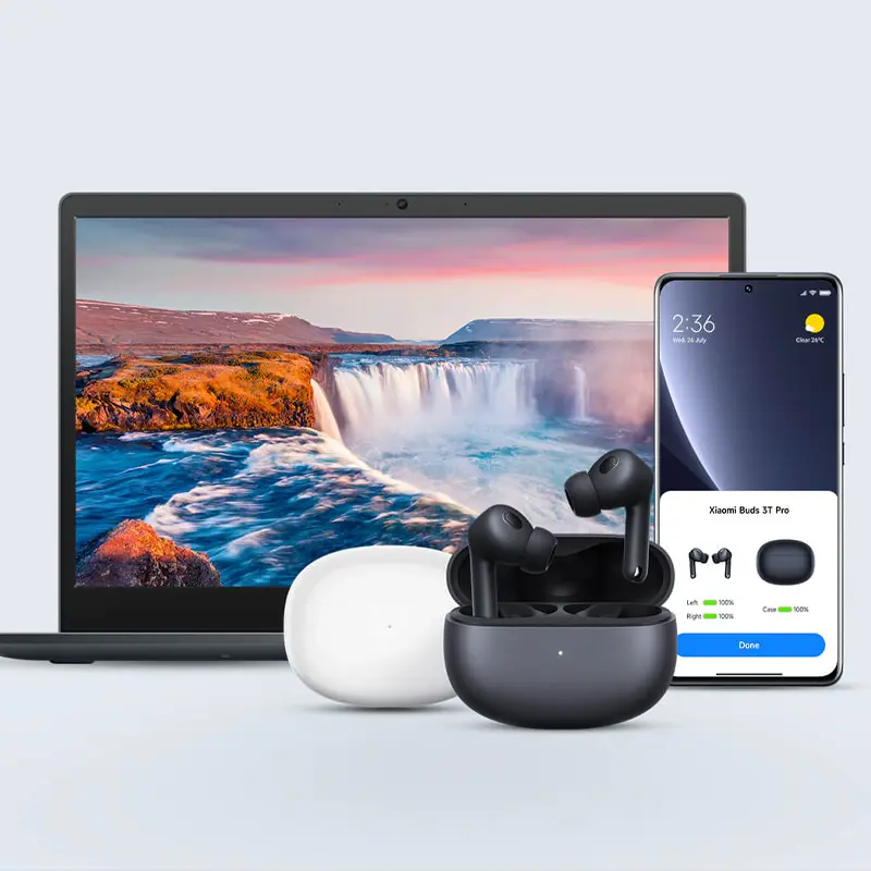 Écouteurs Bluetooth XIAOMI Buds 3T Pro - Écoute à 2 appareils simultanés