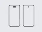 Icône de smartphones iOS et Android