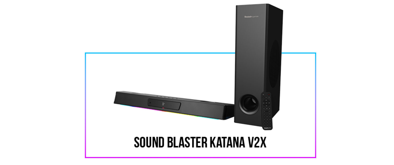 Barre de Son 2.1 CREATIVE Sound Blaster Katana V2X