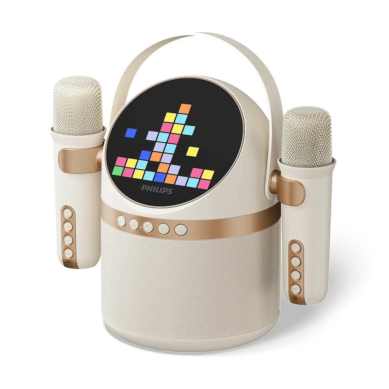 Deux microphones sans fil inclus