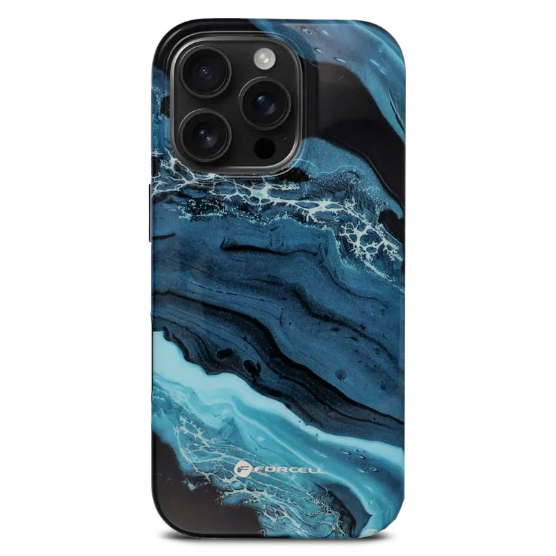 Coque MagSafe FORCELL F-Protect Mirage Marble pour iPhone 16 Pro