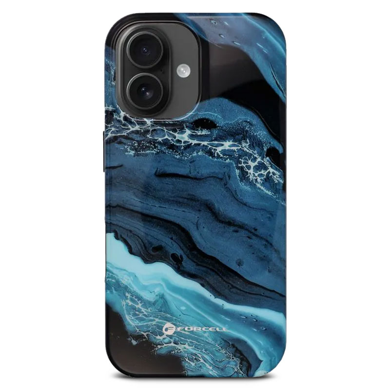 Coque MagSafe FORCELL F-Protect Mirage Marble pour iPhone 16 Plus