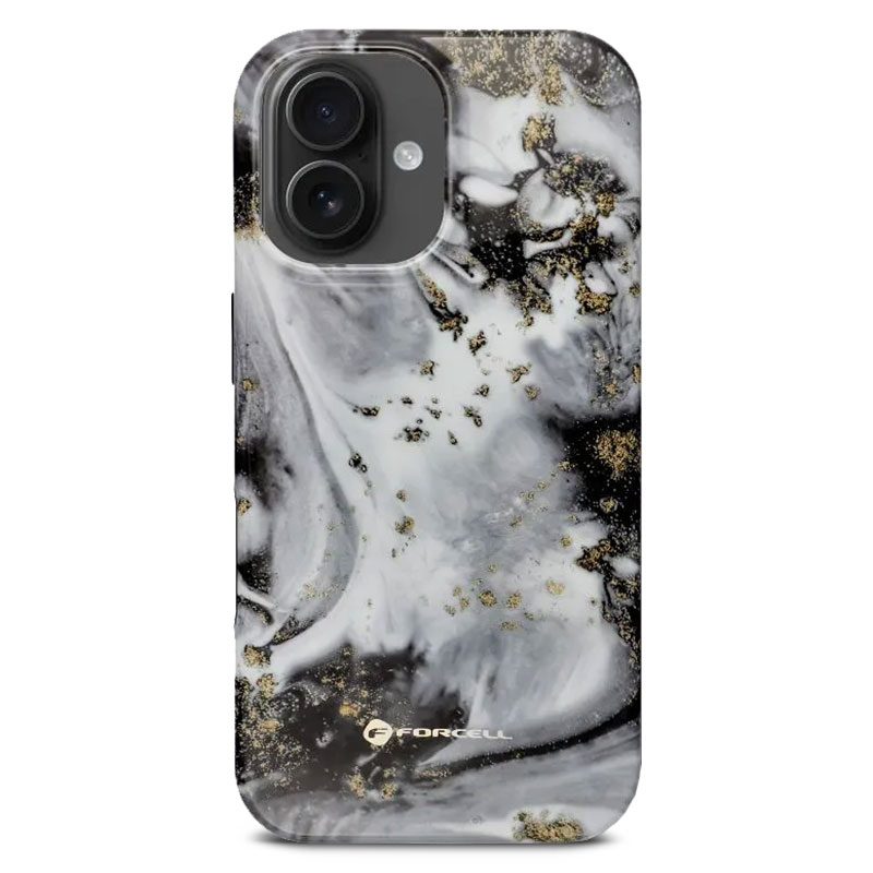 Coque MagSafe FORCELL F-Protect Mirage Marble pour iPhone 16 Plus