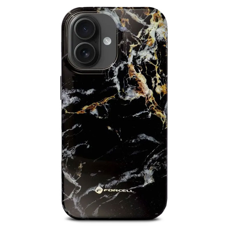Coque MagSafe FORCELL F-Protect Mirage Marble pour iPhone 16 Plus