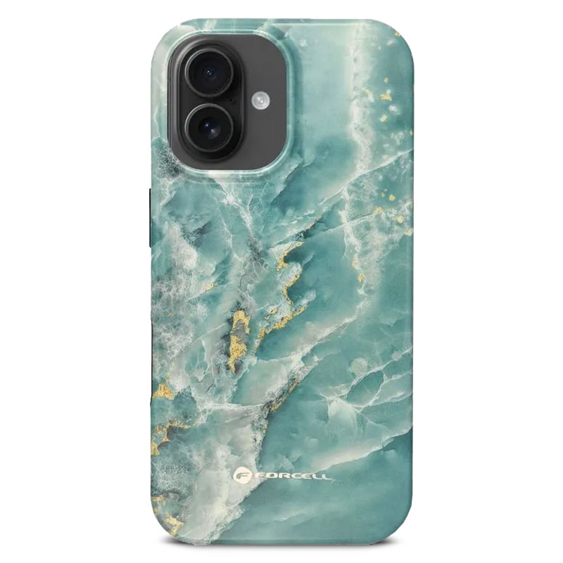 Coque MagSafe FORCELL F-Protect Mirage Marble pour iPhone 16 Plus