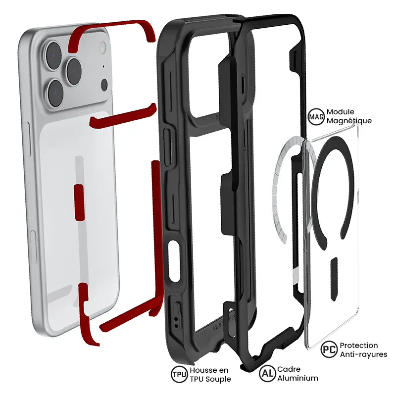 Coque MagSafe GHOSTEK Atomic pour iPhone 17 Pro Max