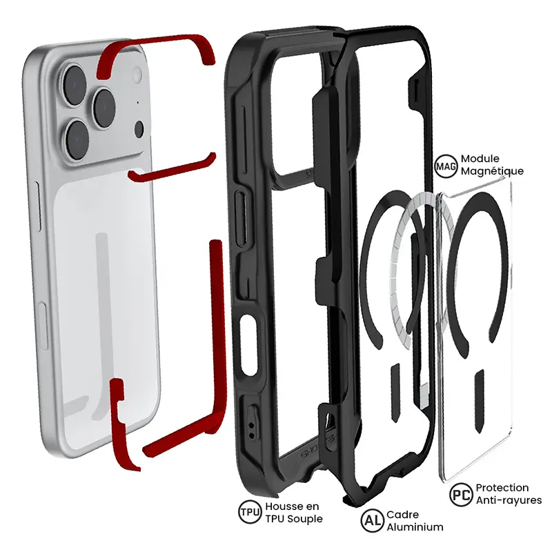 Coque MagSafe GHOSTEK Atomic pour iPhone 17 Pro