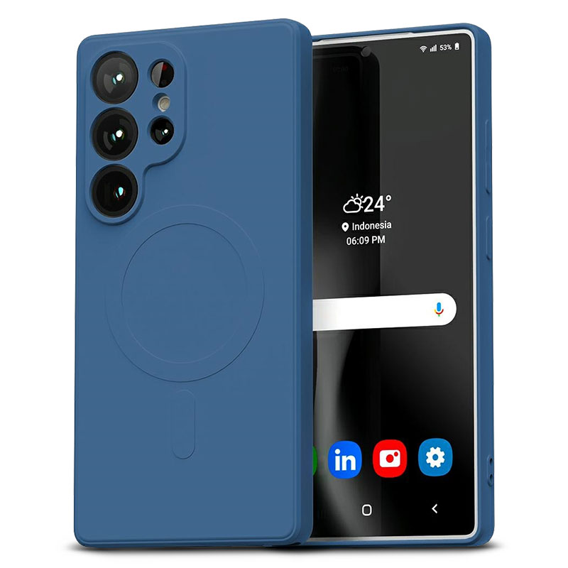 Coque Magnétique GOOSPERY Semi Silicone MagSafe pour Galaxy S25 Ultra