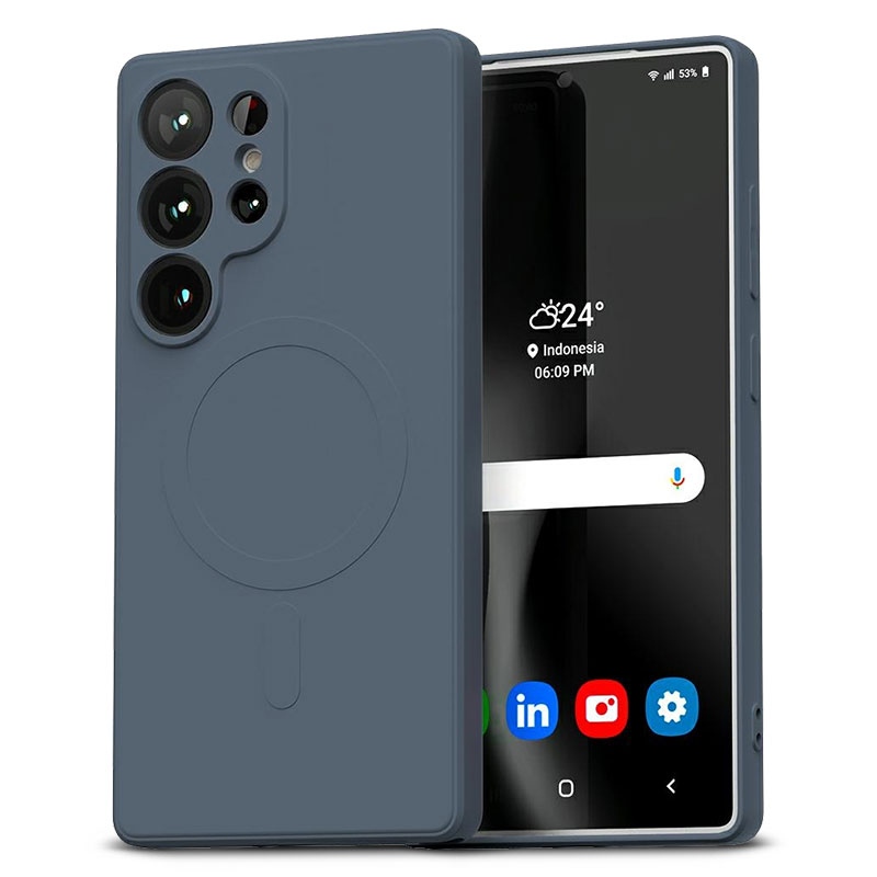 Coque Magnétique GOOSPERY Semi Silicone MagSafe pour Galaxy S25 Ultra