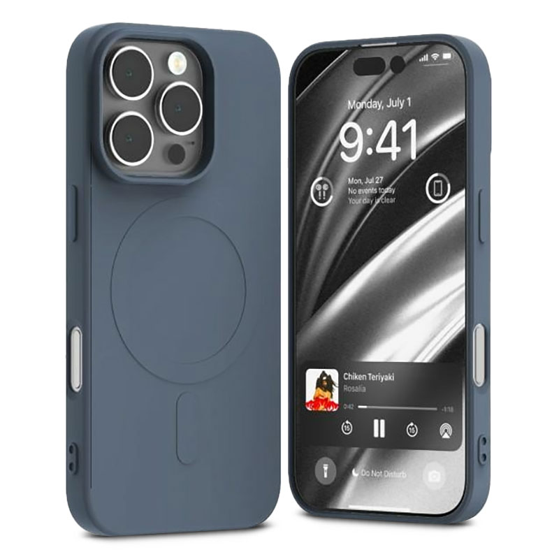 Coque MagSafe GOOSPERY Semi Silicone pour iPhone 16 Pro