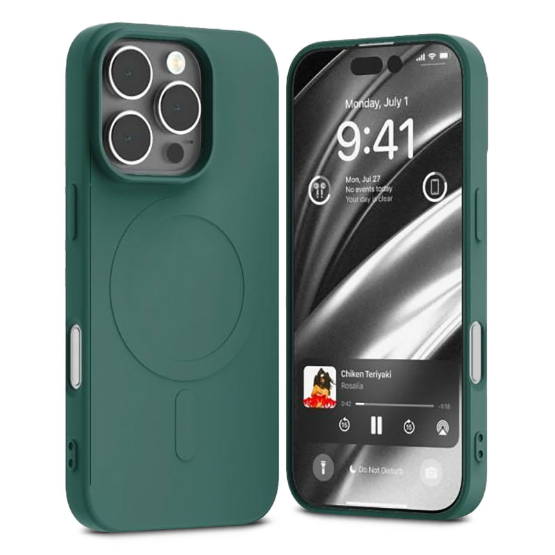 Coque MagSafe GOOSPERY Semi Silicone pour iPhone 16 Pro