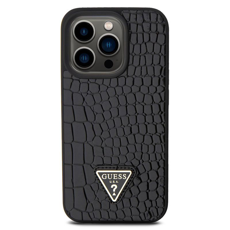 Coque GUESS Collection Croco Triangle pour iPhone 15 Pro Max