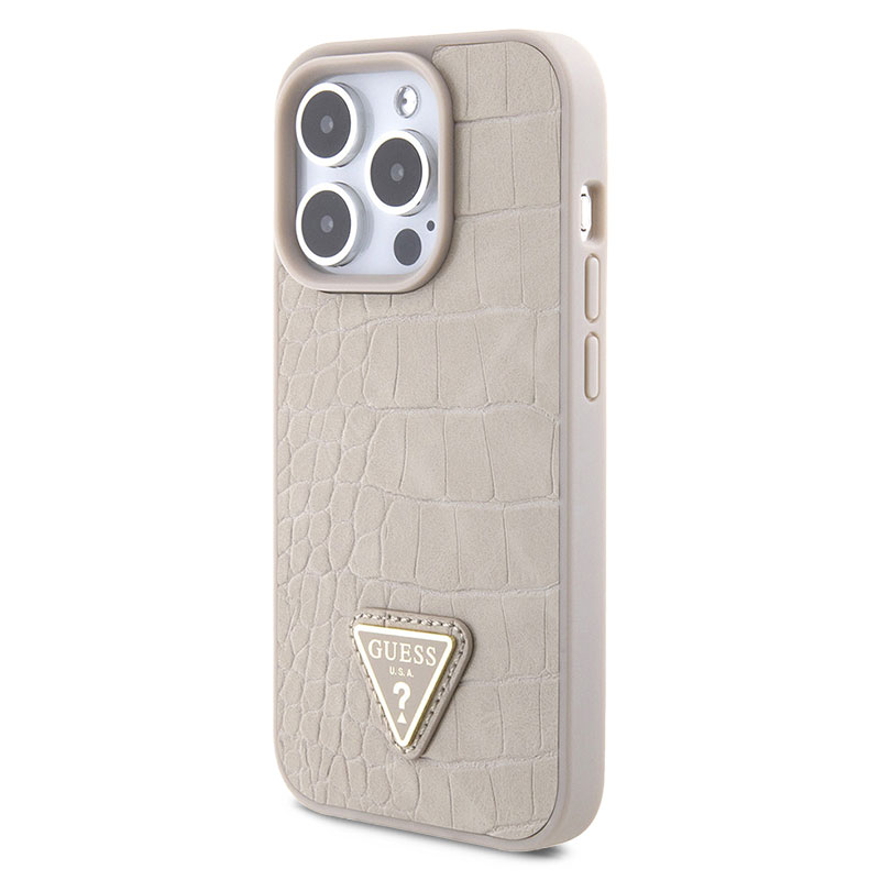 Coque GUESS Collection Croco Triangle pour iPhone 15 Pro