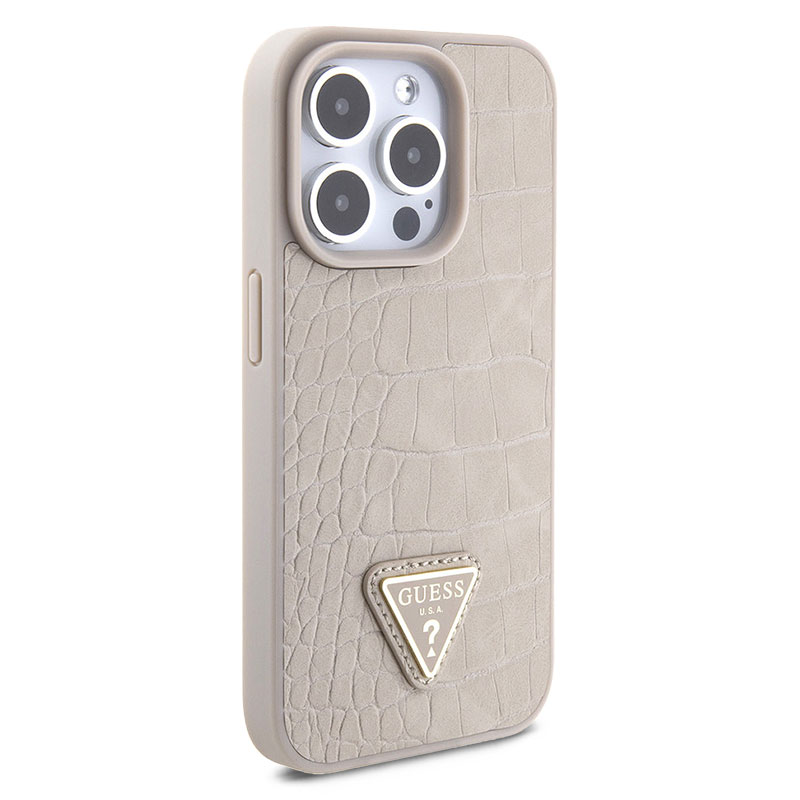 Coque GUESS Collection Croco Triangle pour iPhone 15 Pro