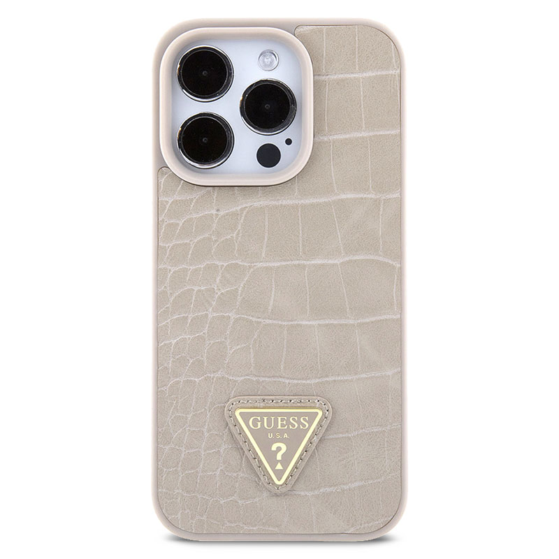 Coque GUESS Collection Croco Triangle pour iPhone 15 Pro