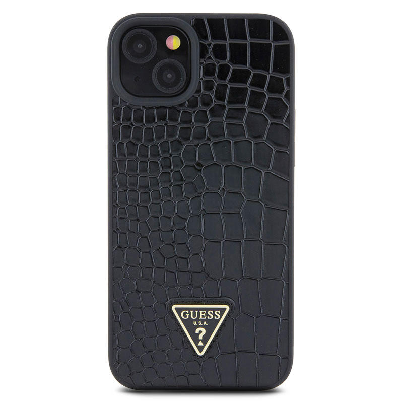 Coque GUESS Collection Croco Triangle pour iPhone 15 Plus