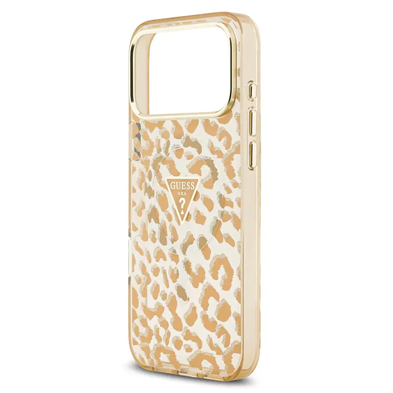 Coque MagSafe GUESS Léopard Glitter Édition pour iPhone 17 Pro